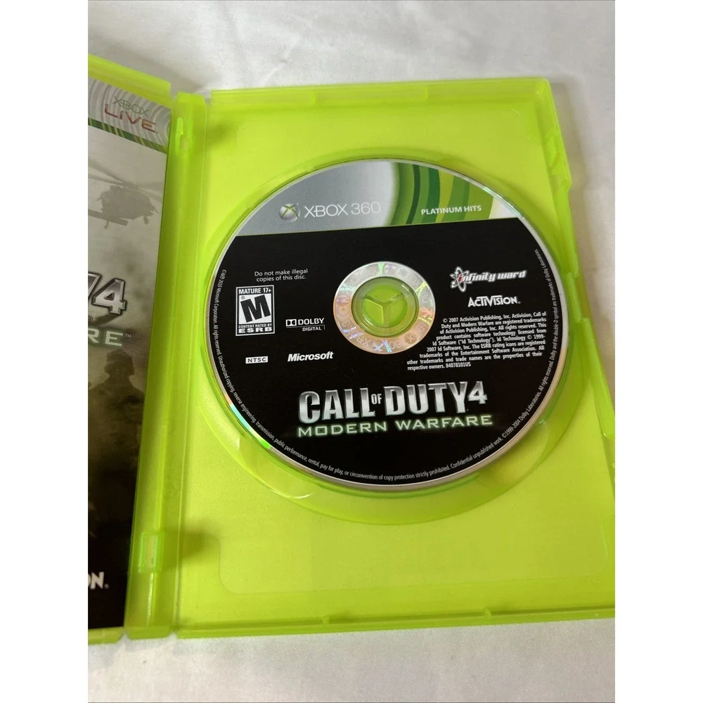Call of Duty 4 Modern Warfare‎ Xbox 360 - Complete CIB